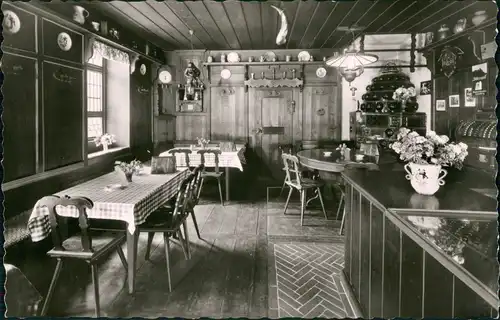 Ansichtskarte Heidelberg Hotel - Restaurant zur Hirschgasse - Innen 1965
