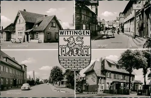 Ansichtskarte Wittingen Leinbahnhof, Bundesbahnhof, Bahnhofstraße 1965