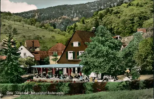 Ansichtskarte Schweighof-Badenweiler Cafe Glück auf 1969