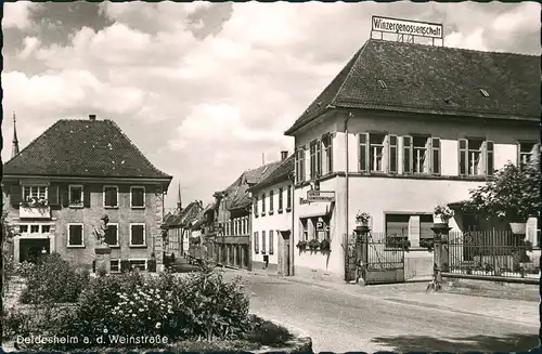 Ansichtskarte Deidesheim Winzergenossenschaft - straße 1963