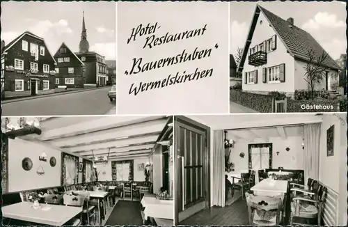 Ansichtskarte Wermelskirchen Hotel - Restaurant BAUERNSTUBEN"4 Bild 1964