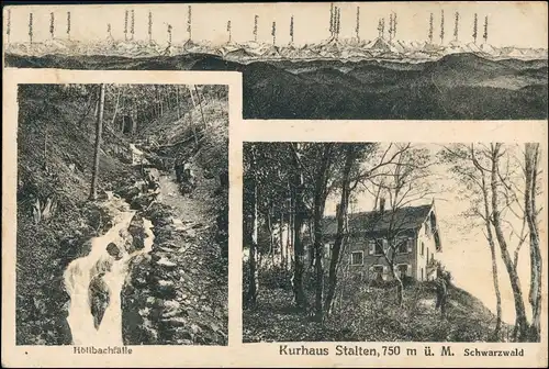 Ansichtskarte Steinen (Baden) Kurhaus Stalten - 3 Bild 1913