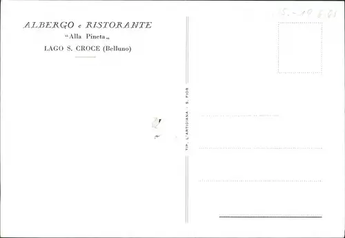 Cartoline Belluno Bełun Albergo Ristotrante - Fernblick 1963