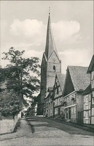 Ansichtskarte Mengeringhausen-Bad Arolsen Straßenpartie 1965