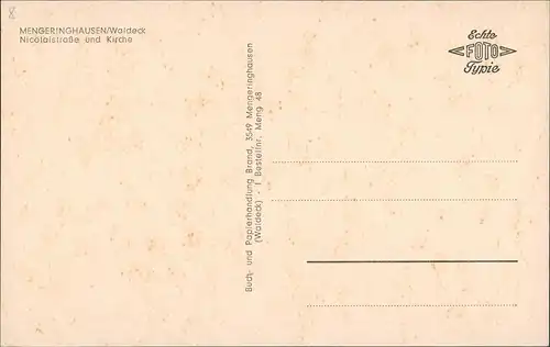 Ansichtskarte Mengeringhausen-Bad Arolsen Straßenpartie 1965