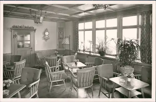 Ansichtskarte St. Märgen Gasthof und Pension zum Hirschen Gaststube 1952