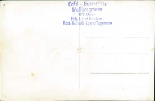 Ansichtskarte Egern-Rottach-Egern Café am Wallbergmoos 3Bild 1940