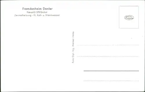 Neustift im Stubaital Fremdenheim Danler Neustift Stubai Winter-Ansicht 1960