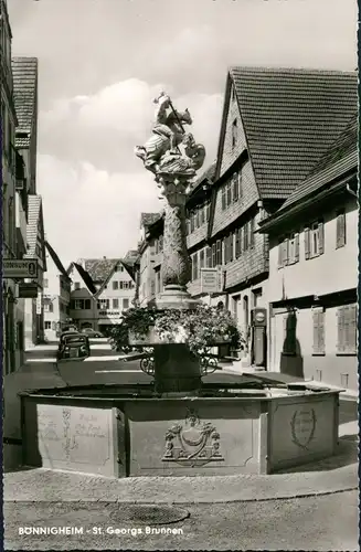 Ansichtskarte Bönnigheim Straße - Auto 1964