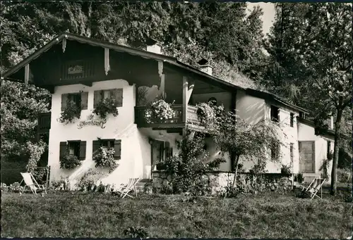Ansichtskarte Oberaudorf Mooshäusl, Garten Partie 1965  gelaufen mit Stempel