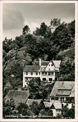 Osternohe Gasthaus Igel 1954   Landpoststempel "Osternohe über Lauf Pegnitz"