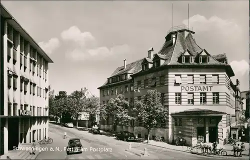 Villingen-Villingen-Schwenningen Partie am Postplatz, Post, Postamt Gebäude 1960