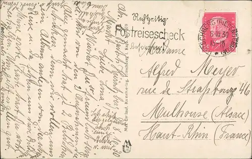 Postcard Hirschberg (Schlesien) Jelenia Góra Boberviadukt 1930
