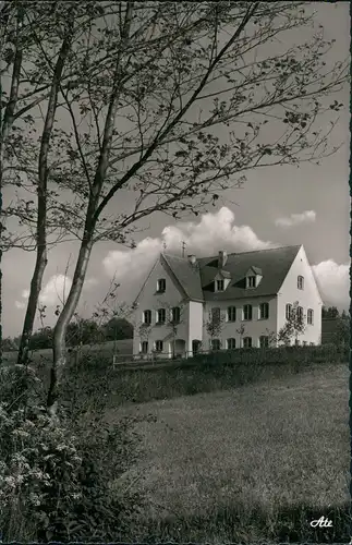 Violau Panorama Blick mit Bruder Klaus-Heim Violau Schwaben 1960