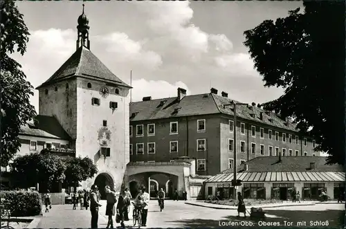 Ansichtskarte Laufen an der Salzach Oberes Tor Schloß 1964