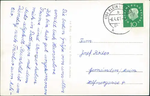 Ansichtskarte Seligenstadt Kloster 1961