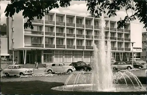 Reutlingen Parkhotel Friedrich List, diverse Autos Auto Modelle 1955