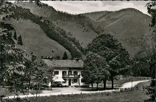 Ansichtskarte Bayrischzell Gaststätte Grenz-Gasthaus Bäckeralm 1962