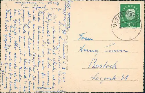 Edewecht Hauptstraße Edewecht Oldb. Geschäft Auto VW Käfer 1961