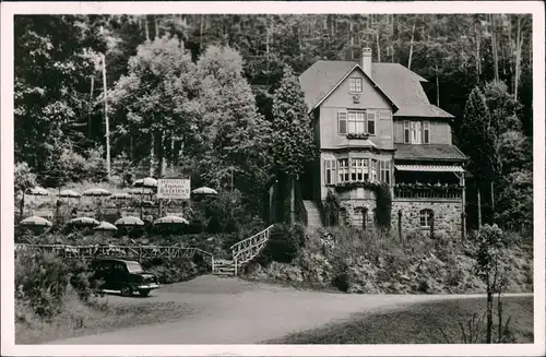 Bad Orb Café Jagdhaus Haselruh Gaststätte Gasthaus im Wald 1959