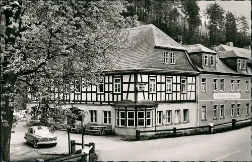 Lauenstein-Ludwigsstadt Gaststätte Kupferhammer Loquitztal Oberfranken Ofr. 1960