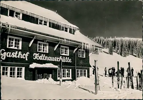 Ansichtskarte Feldberg (Schwarzwald) Berghotel Todtnauerhütte - Winter 1963