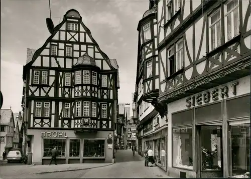 Ansichtskarte Limburg (Lahn) Straße Altstadt - Geschäfte 1962