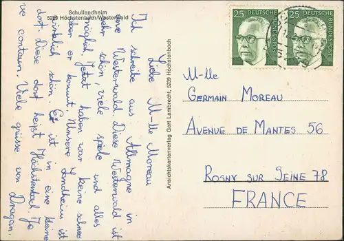 Höchstenbach Schullandheim, Westerwald, Zimmer Innenansicht 1970