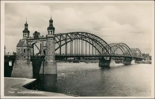 Postcard Tilsit Советск Königin-Luise-Brücke 1932