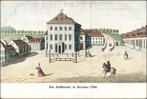 Ansichtskarte Dresden Das Hoftheater um 1784 1911