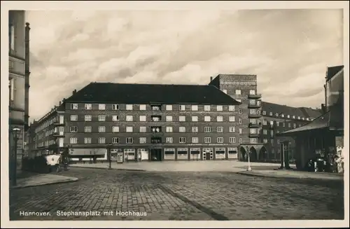 Ansichtskarte Hannover Stephanplatz, Tankstelle 1932