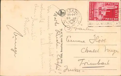 Postkaart Ostende Oostende Schiffe/Schifffahrt - Dampfer 1935