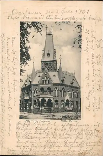 Ansichtskarte Bad Oeynhausen Villa Farne 1901