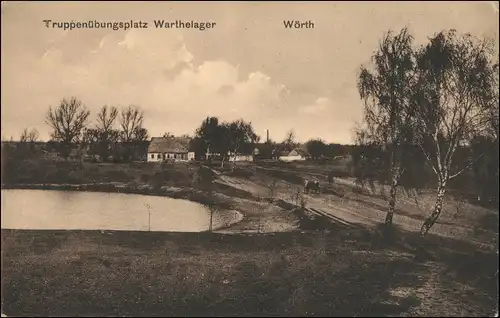 Truppenübungsplatz Warthelager Truppenübungsplatz Wörth b. Posen Poznan 1916