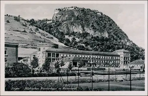 Ansichtskarte Singen (Hohentwiel) Städtisches Krankenhaus 1937