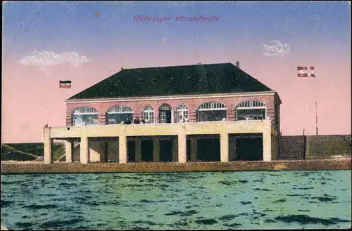 Ansichtskarte Rüstringen-Wilhelmshaven Strandhalle 1914