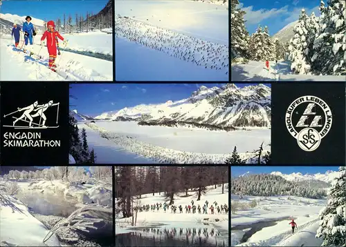 Engadin Engiadina | Engadina Langlauf Ski Regionen Wintersport Ansichten 1982