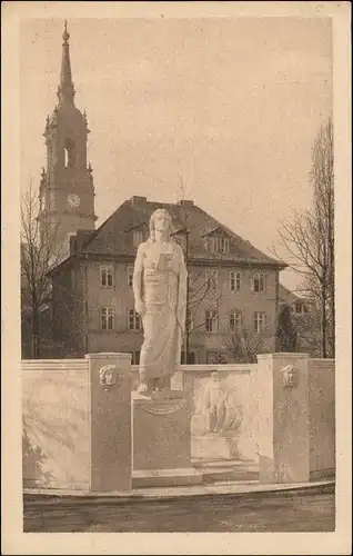 Ansichtskarte Innere Neustadt-Dresden Schillerdenkmal - Kirche 1929