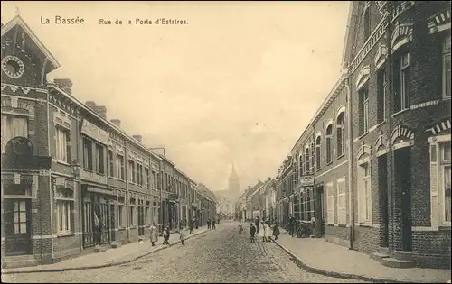 CPA La Bassée Rue de la Porte Estaires FeldpostExpedition 1915