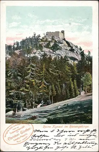 Hermsdorf   Hirschberg (Schlesien)  Jelenia Góra Berg: Kynast/Chojnik 1913