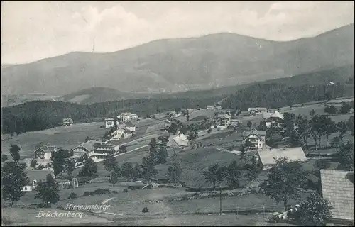 Postcard Brückenberg-Krummhübel Karpacz Górny Karpacz Stadtpartie 1908