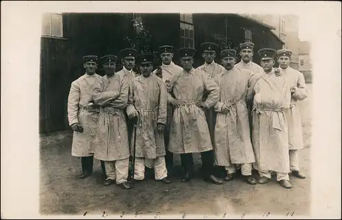Äußere Neustadt-Dresden Soldaten im Lazaret - Baracken WK1 1915