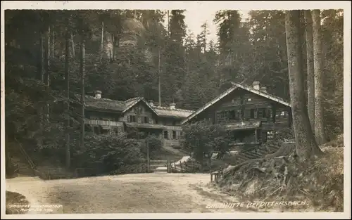 Dittersbach (Böhm. Schweiz) Jetřichovice Balzhütten 1927 Privatfoto