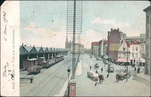 Postkaart Antwerpen Anvers Vue sur le Pilotage 1906