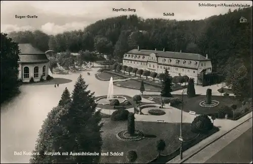 Postcard Bad Kudowa Kudowa-Zdrój Kuranlagen 1928