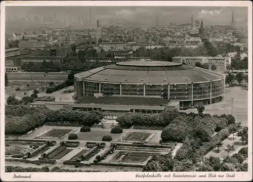 Ansichtskarte Dortmund Westfalenhalle, Stadt - Fabriken 1963