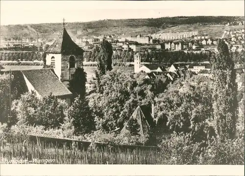 Wangen-Stuttgart Blick auf Stadt und Fabrik REPRO 1940/1965 REPRO