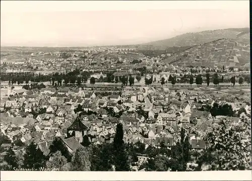 Ansichtskarte Wangen-Stuttgart Blick über die Stadt.. 1934/1965 REPRO