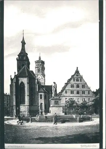 Ansichtskarte Stuttgart Stiftskirche REPRO 1928/1965 REPRO