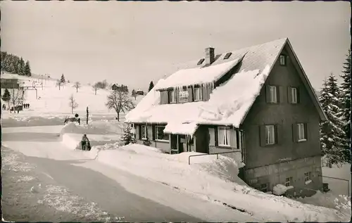 Ansichtskarte Feldberg (Schwarzwald) Café-Fremdenheim Schwarzwaldklause 1962